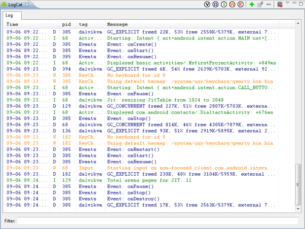 eclipse-logcat-android-debug